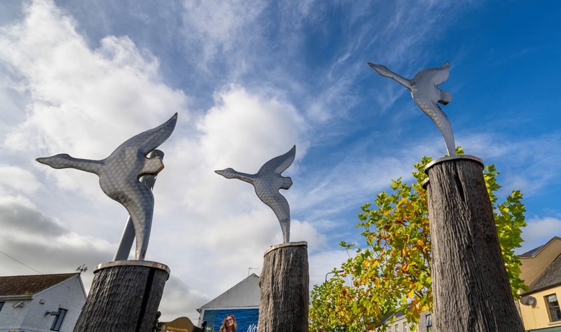 Sculpture in Kilcormac Market Square